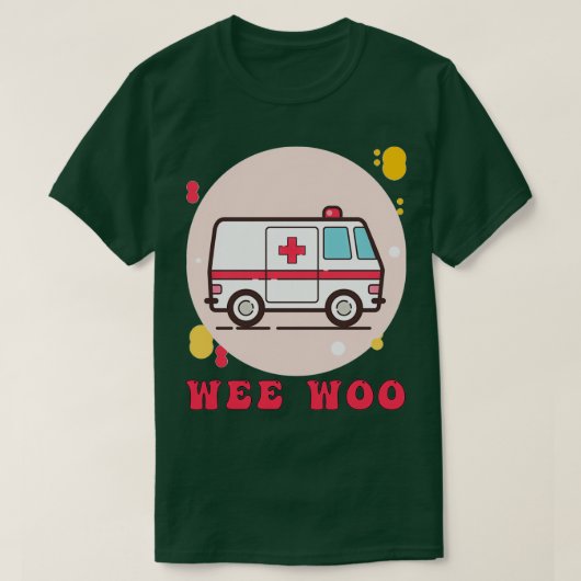 ウィー第一応答者救急車クラシックのTシャツ Tシャツ (デザイン正面)