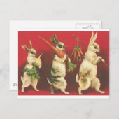 ウィー3頭のウサギ ポストカード (正面/裏面)