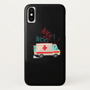 ウィー・ウー・アム・エム・アム・救急医療隊員おもしろいT iPhone X ケース