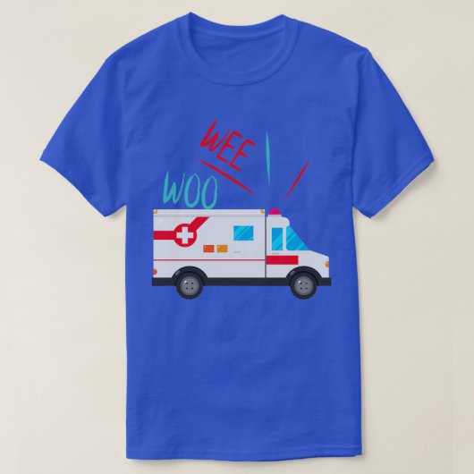 ウィー・ウー・救急車2 Tシャツ (デザイン正面)