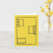 ウィ・スリー・キング予測できなス・クリスマス・カード カード (黄色い花)