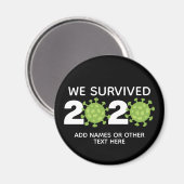 ウイおもしろいルス – 2020生き延び年1枚の写真 マグネット (正面/裏面)