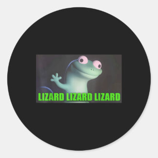 ウイおもしろいルドコアリザードリザードリザードミーム動物W ラウンドシール