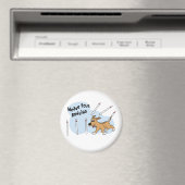 ウイおもしろいーブポール犬の敏捷性 マグネット (インサイチュ (食洗機))