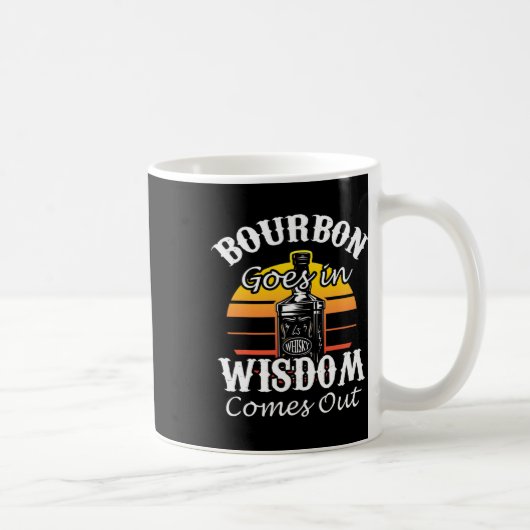 ウイスキおもしろいファン用ウイスキーのバーボン飲み物 コーヒーマグカップ (右)