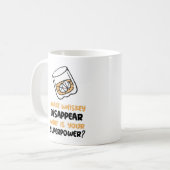 ウイスキおもしろいーを消す コーヒーマグカップ (正面左)