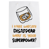 ウイスキおもしろいーを消す ミディアムペーパーバッグ (正面)