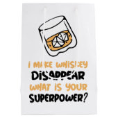 ウイスキおもしろいーを消す ミディアムペーパーバッグ (裏面)