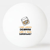 ウイスキおもしろいーを消す 卓球ボール (裏面)