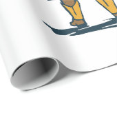 ウイスキおもしろいーを飲むカウボーイ ラッピングペーパー (ロールコーナー)