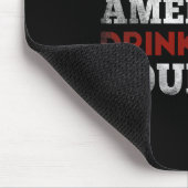 ウイスキおもしろいー引用文米国旗買アメリカドリンク店 マウスパッド (コーナー)