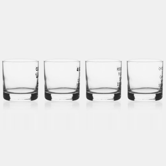 ウイスキカスタムシパーソナライズされたアガラス12oz×4 ウイスキーグラス (右)