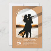 ウイスキモダンーIの写真Arch I結婚 Photo 招待状 (正面)