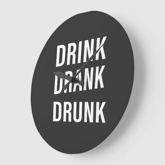 ウイスキーおもしろいの飲みことわざ ラージ壁時計 (傾斜)