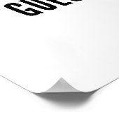 ウイスキーおもしろいタンブラー – コーヒーかウイスキー? ポスター (角)