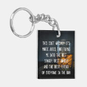 ウイスキーおもしろいドリンカースローガン キーホルダー (正面左)