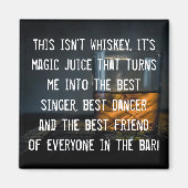 ウイスキーおもしろいドリンカースローガン マグネット (正面)