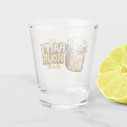 ウイスキーおもしろいハッピーアワー ショットグラス (裏面)