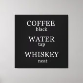 ウイスキーおもしろい引用文ユーモアことわざ キャンバスプリント (正面)