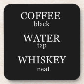 ウイスキーおもしろい引用文ユーモアことわざ コースター (正面)