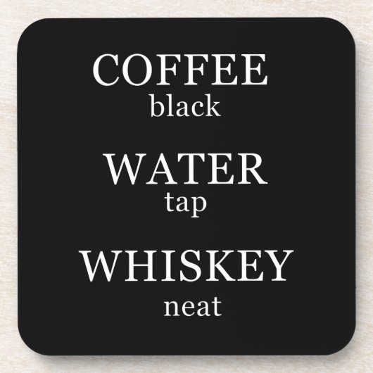 ウイスキーおもしろい引用文ユーモアことわざ コースター (正面)