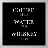 ウイスキーおもしろい引用文ユーモアことわざ ポスター (正面)