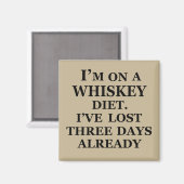 ウイスキーおもしろい引用文ユーモアことわざ マグネット (正面/裏面)