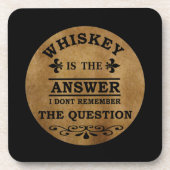 ウイスキーおもしろい引用文ヴィンテージ コースター (正面)