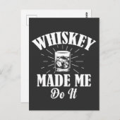 ウイスキーがぼくにポストカードを作らせた ポストカード (正面/裏面)