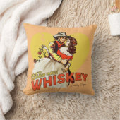 「ウイスキーが欲しい」かわいい西洋ピンナップ クッション (ブランケット)