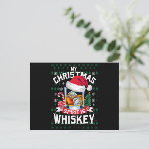 ウイスキーでクリスマスの気分を上げる!おしゃれなセーター Xmas P シーズンポストカード