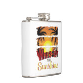 ウイスキーとサンシャインサマーオレンジアルコール フラスク (右)