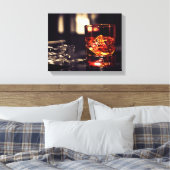 ウイスキーとシガーキャンバスの壁プリント キャンバスプリント (インサイチュ (寝室))