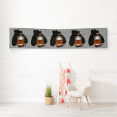 ウイスキーとシガーリピート誕生日バナー 横断幕 (インサイチュ)