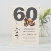 ウイスキーとシガー男らしズ60th誕生日パーティー 招待状 (スタンド正面)