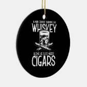 ウイスキーと葉巻が大好きな人 セラミックオーナメント (右)