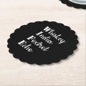 ウイスキーのインドFoxtrotエコー ペーパーコースター (アングル)