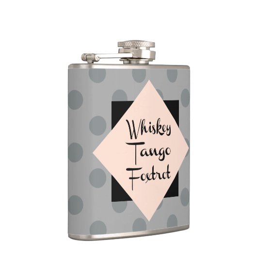 ウイスキーのタンゴおもしろいFoxtrot フラスク (右)