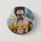 ウイスキーのボタンの問題 缶バッジ (正面)