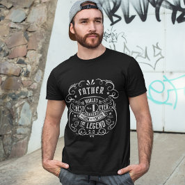 ウイスキーのレーベルマン神話の伝説の父パーソナライズされた Tシャツ