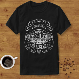 ウイスキーのレーベルマン神話レジェンドパパ パーソナライズされた Tシャツ