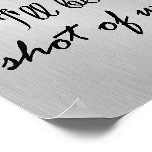 ウイスキーのワインショット1杯 ポスター (角)