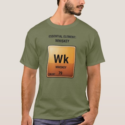ウイスキーの基本要素 Tシャツ (正面)