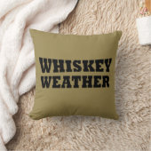 ウイスキーの天気おもしろい飲用ことわざ クッション (ブランケット)
