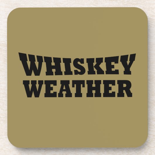 ウイスキーの天気おもしろい飲用ことわざ コースター (正面)