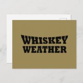 ウイスキーの天気おもしろい飲用引用文 シーズンポストカード (正面/裏面)