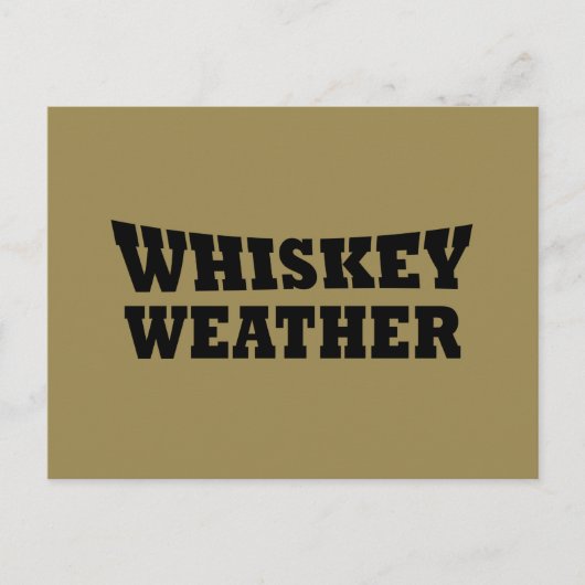 ウイスキーの天気おもしろい飲用引用文 シーズンポストカード (正面)