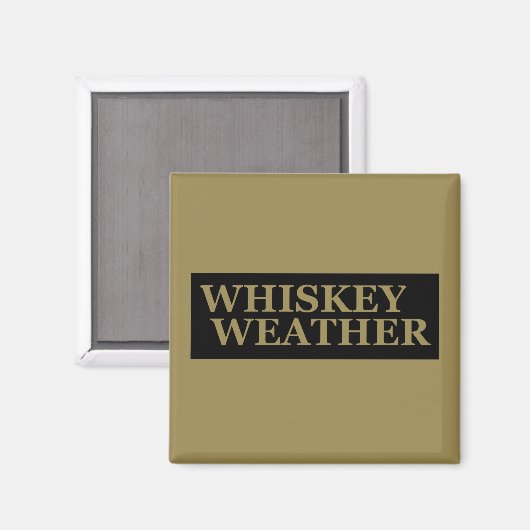 ウイスキーの天気おもしろい飲用引用文 マグネット (正面/裏面)