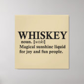 ウイスキーの定義おもしろい引用文 キャンバスプリント (正面)