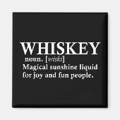 ウイスキーの定義おもしろい引用文 マグネット (正面)